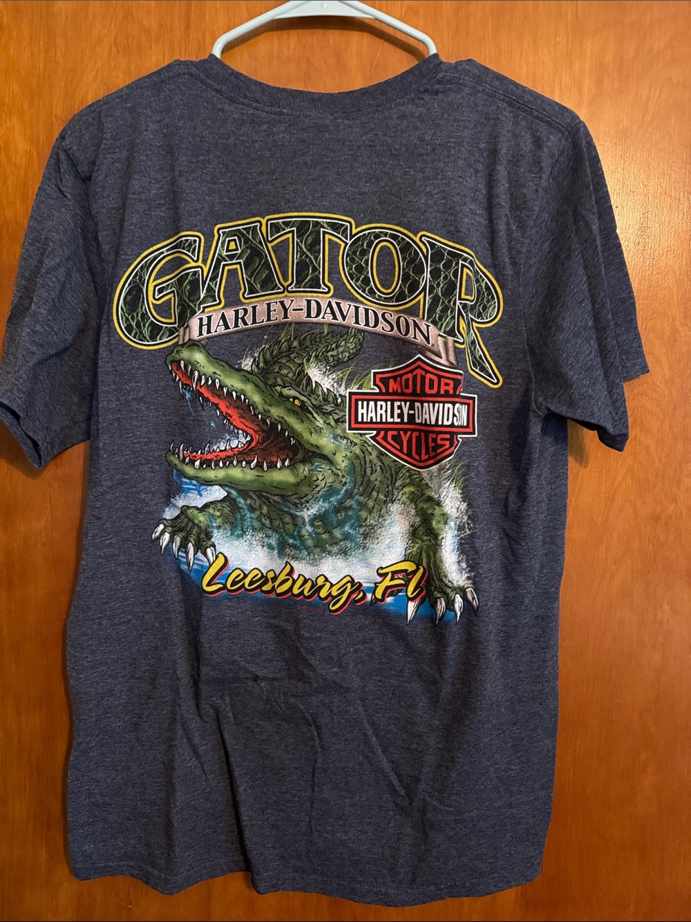 Leesburg Florida Harley-Davidson Navy Blue Men’s Gator Graphic Tee